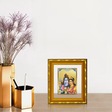 Load image into Gallery viewer, DIVINITI 24K Gold Plated Shiva Parvati Photo Frame For Home Wall Decor, Worship, Gift (15.0 X 13.0 CM)