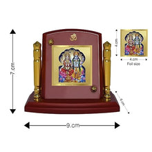 Load image into Gallery viewer, Diviniti 24K Gold Plated Vishnu Lakshmi For Car Dashboard, Home Decor, Worship &amp; Gift (7 x 9 CM)
