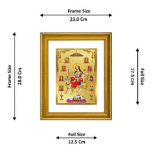 Load image into Gallery viewer, DIVINITI Nav Durga DG 2.5 Gold Plated Photo Frame, 24K Double sided Gold Plated Pendant 18 MM and Classic Rose Incense Sticks For Navratri Festival Prayer &amp; Auspicious Occasion (Combo Pack)
