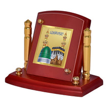 Load image into Gallery viewer, Diviniti 24K Gold Plated Mecca Madina For Car Dashboard, Home Decor, Festival Gift (7 x 9 CM)
