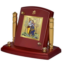 Load image into Gallery viewer, Diviniti 24K Gold Plated Radha Krishna For Car Dashboard, Home Decor, Puja, Gift (7 x 9 CM)