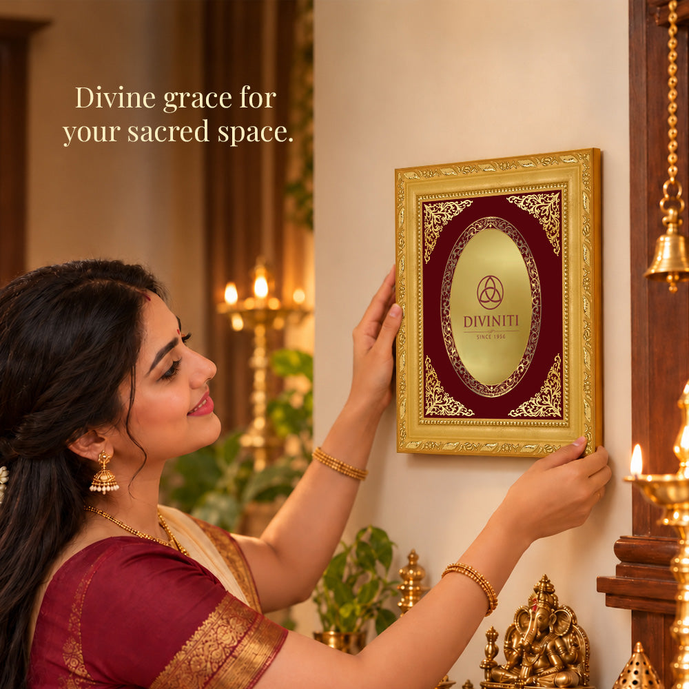 24K Gold-Plated Personalized Frame | Premium Gift Box | 21.5x17.5 CM