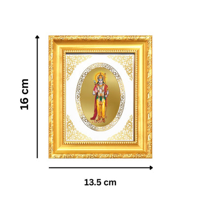 Lord Ram Ji Divine Maryada Purushottam Sacred Dharma & Strength Royal Tabletop Frame in 24K Gold Plated Foil