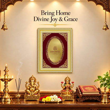 24K Gold-Plated Personalized Frame | Premium Gift Box | 35x27 CM