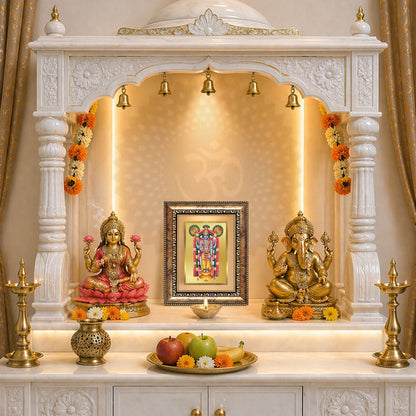 Diviniti 24K Gold Plated Guru Vayurappan (Classic) Sacred Sikh Wall and Table Top Frame for Home Decor & Office Ambiance | Premium Spiritual Gift