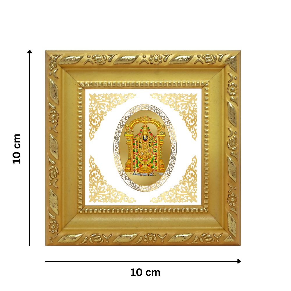 Goddess Padmavati | Divine Goddess of Prosperity Royal Tabletop Photo Frame in 24K Gold Plated Foil