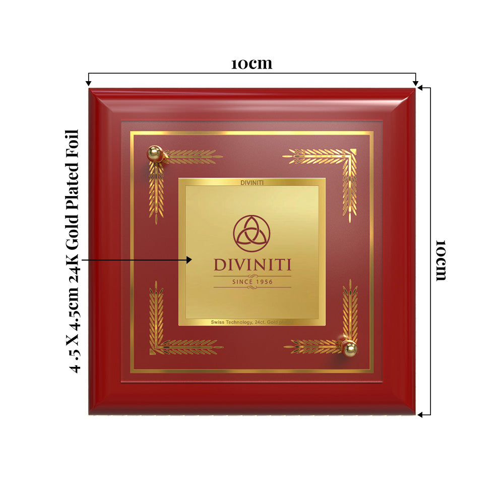 Diviniti MDF Frame Personalised Tabletop Photo Frame in 24K Gold Plated Foil | MDF-S1A