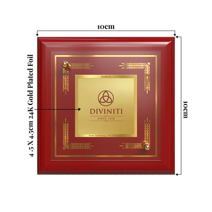 Diviniti MDF Frame Personalised Tabletop Photo Frame in 24K Gold Plated Foil | MDF-S1A