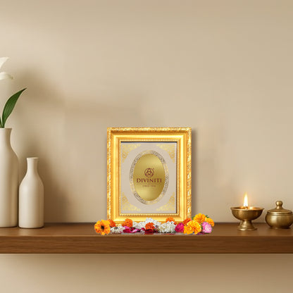 Diviniti 24K Gold Plated Table Top Frame for Home & Office Decor | Luxury Gift