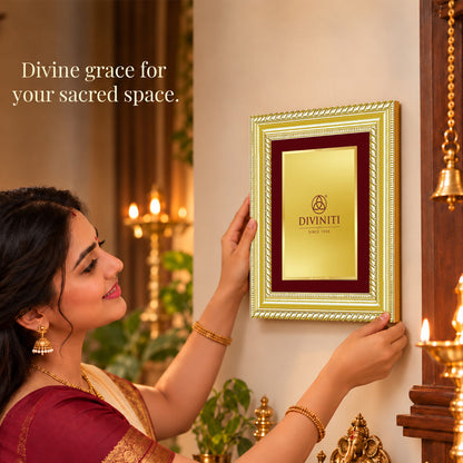 24K Gold-Plated Personalized Frame | Premium Gift Box | 21.5x17.5 CM