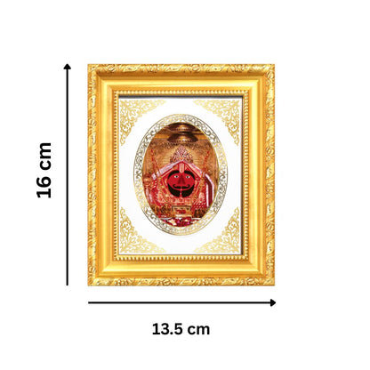 Salasar Balaji Divine Hanuman Sacred Faith & Wish Fulfillment Royal Tabletop Frame in 24K Gold Plated Foil