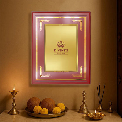 Diviniti MDF Frame Personalised Wall Mount Photo Frame in 24K Gold Plated Foil