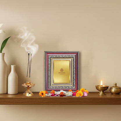 Diviniti Double Glass Frame Personalised Tabletop Photo Frame in 24K Gold Plated Foil