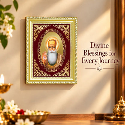 24K Gold-Plated Guru Nanak BG Frame | Premium Gift Box | 26x20 CM