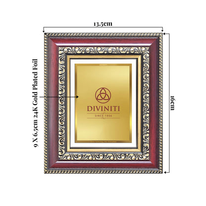 Diviniti Double Glass Frame Personalised Tabletop Photo Frame in 24K Gold Plated Foil | DG-105-S1