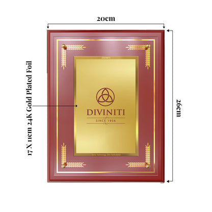 Diviniti MDF Frame Personalised Tabletop and Wall Photo Frame in 24K Gold Plated Foil | MDF-S2.5