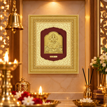24K Gold-Plated Lakshmi Frame | Premium Gift Box | 35x30 CM