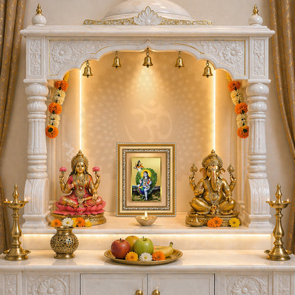 Diviniti 24K Gold Plated Baba Balak Nath Divine Wall and Table Top Frame for Home Mandir & Office Decor | Luxury Spiritual Gift