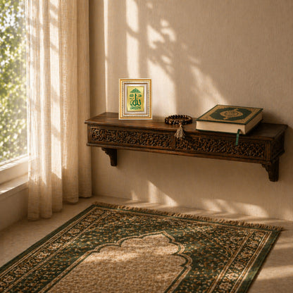 Diviniti 24K Gold Plated Allah Islamic Wall and Table Top Frame for Elegant Home Decor & Office Spaces | Premium Spiritual Gift