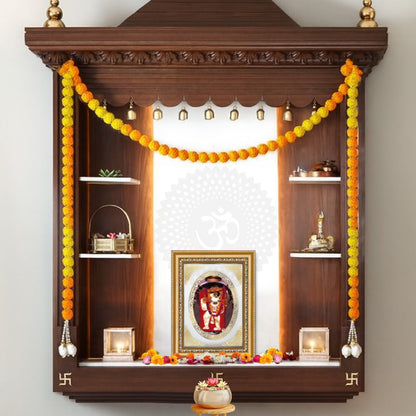 Mehandipur Balaji | Divine Hanuman Wall & Tabletop Royal Photo Frame in 24K Gold Plated Foil
