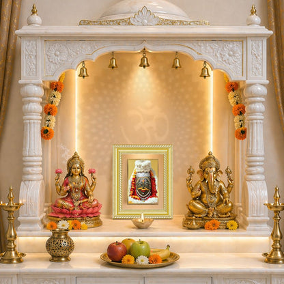 Diviniti 24K Gold Plated Mahakaleshwar (Classic) Divine Wall and Table Top Frame for Home Mandir & Office Decor | Luxury Spiritual Gift