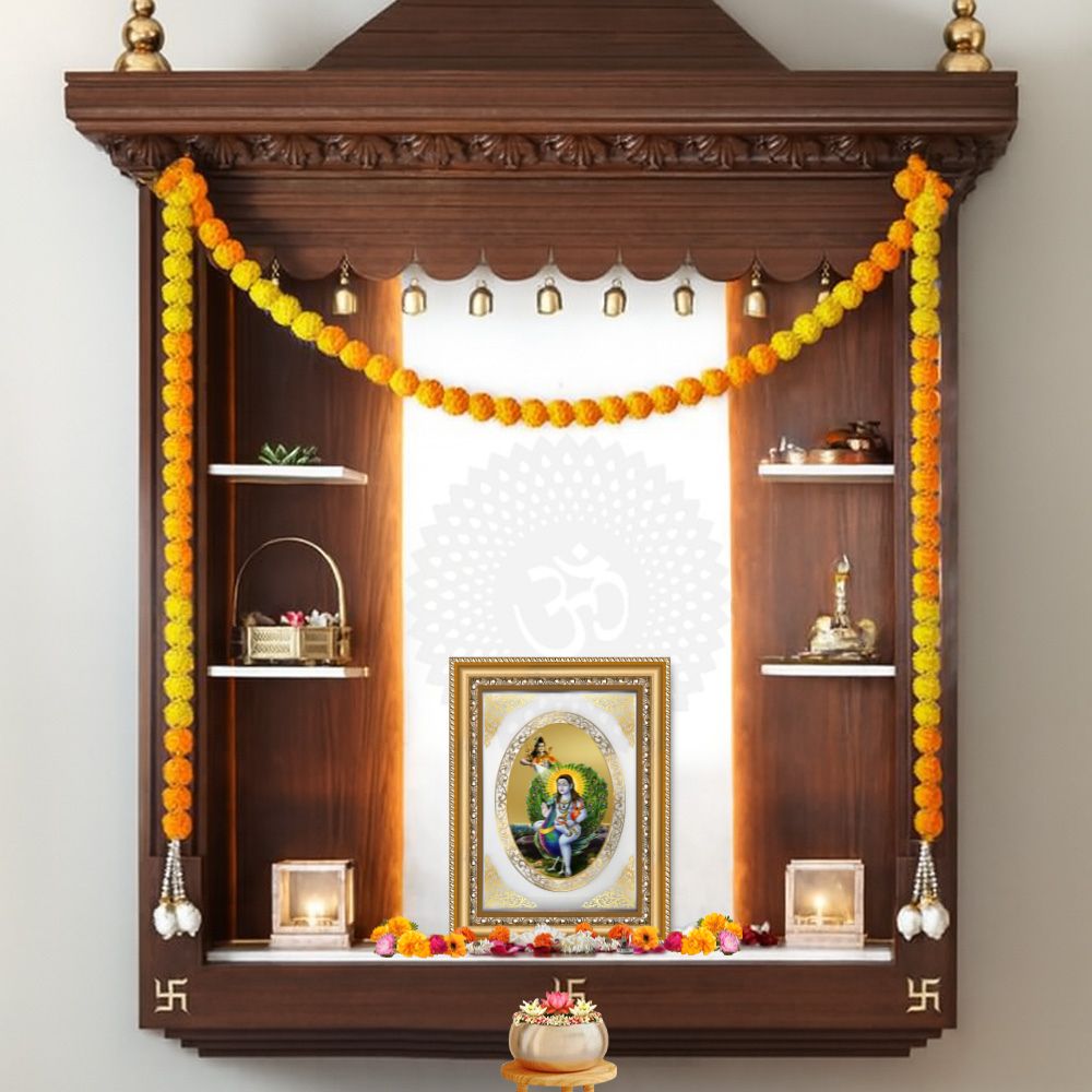 Baba Balak Nath Ji | Divine Wall & Tabletop Royal Photo Frame in 24K Gold Plated Foil