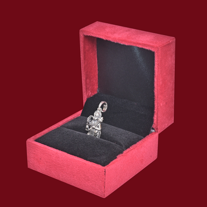 DIVINITI 925 Pure Silver Hanuman Pendant for Men, Women & Kids Divine God Pendant for Birthday, Anniversary, Special Occasion Gift (2.3x1.4 cm, 7g)