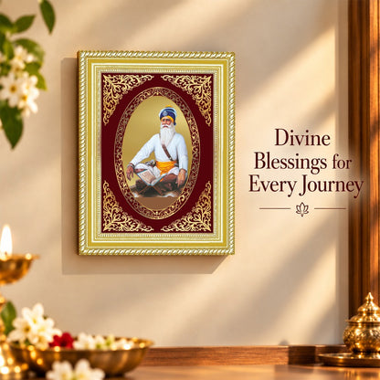 24K Gold-Plated Baba Deep Singh BG Frame | Premium Gift Box | 26x20 CM