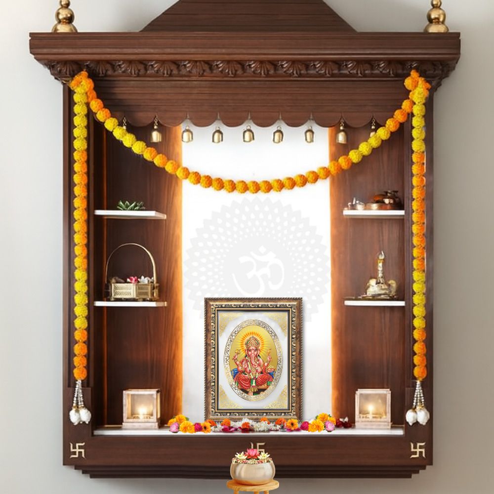 Lord Ganesha | Divine Wall & Tabletop Royal Photo Frame in 24K Gold Plated Foil