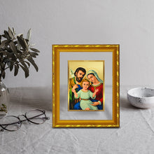 Load image into Gallery viewer, DIVINITI 24K Gold Plated Holy Family Wall Photo Frame For Home Decor, Tabletop, Gift (21.5 X 17.5 CM)