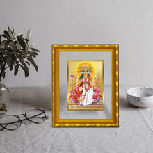 Load image into Gallery viewer, DIVINITI 24K Gold Plated Gayatri Mata Wall Photo Frame For Home Decor, Puja, Gift (21.5 X 17.5 CM)