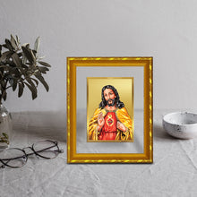 Load image into Gallery viewer, DIVINITI 24K Gold Plated Jesus Christ Photo Frame For Home Decor, Tabletop, Festive Gift (21.5 X 17.5 CM)
