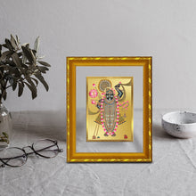 Load image into Gallery viewer, DIVINITI 24K Gold Plated Shrinathji Photo Frame For Home Wall Decor, Festival Gift (21.5 X 17.5 CM)
