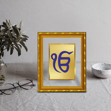 Load image into Gallery viewer, DIVINITI 24K Gold Plated Ik Onkar Wall Photo Frame For Home Decor, Tabletop, Gift (21.5 X 17.5 CM)