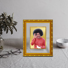 Load image into Gallery viewer, DIVINITI 24K Gold Plated Sathya Sai Baba Photo Frame For Home Decor, Puja Room, Festival (21.5 X 17.5 CM)
