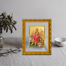 Load image into Gallery viewer, DIVINITI 24K Gold Plated Durga Ji Photo Frame For Home Decor, Puja, Festive Gift (21.5 X 17.5 CM)