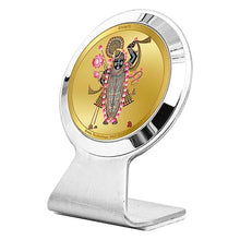 Load image into Gallery viewer, Diviniti 24K Gold Plated Shrinathji Frame For Car Dashboard, Home Decor &amp; Worship (6.2 x 4.5 CM)
