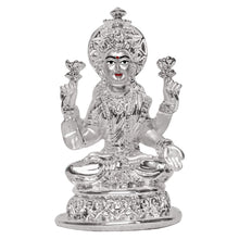 Load image into Gallery viewer, Diviniti Lakshmi Idol for Home Decor| 999 Silver Plated Sculpture of Maa Lakshmi Figurine| Idol for Home, Office, Temple and Table Decoration| Religious Idol For Pooja, Gift (5.7 X 6 X 10)CM
