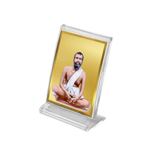 Load image into Gallery viewer, Diviniti 24K Gold Plated Ramakrishna Frame For Car Dashboard, Home Decor, Festival Gift (11 x 6.8 CM)
