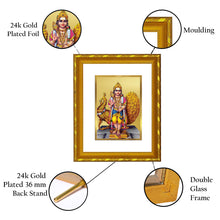 Load image into Gallery viewer, DIVINITI 24K Gold Plated Karthikey Wall Photo Frame For Home Decor, Worship, Gift (21.5 X 17.5 CM)