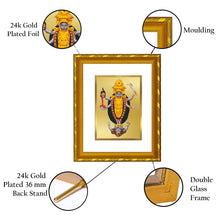 Load image into Gallery viewer, DIVINITI 24K Gold Plated Maa Kali Wall Photo Frame For Home Decor, Tabletop, Gift, Puja (21.5 X 17.5 CM)
