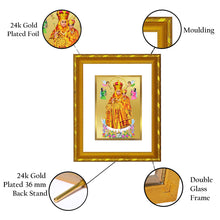 Load image into Gallery viewer, DIVINITI 24K Gold Plated Lady of Health Photo Frame For Home Wall Decor, Diwali Gift, Wealth (21.5 X 17.5 CM)
