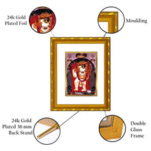 Load image into Gallery viewer, DIVINITI 24K Gold Plated Mahendipur Balaji Wall Photo Frame For Home Decor, Festival Puja (21.5 X 17.5 CM)
