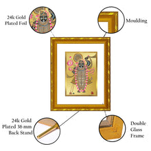 Load image into Gallery viewer, DIVINITI 24K Gold Plated Shrinathji Photo Frame For Home Wall Decor, Festival Gift (21.5 X 17.5 CM)
