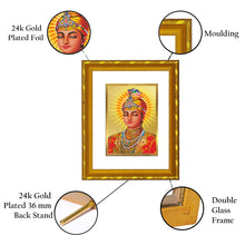 Load image into Gallery viewer, DIVINITI 24K Gold Plated Guru Harkrishan Wall Photo Frame For Home Decor, Living Room (21.5 X 17.5 CM)