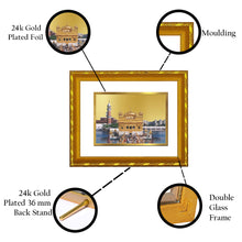 Load image into Gallery viewer, DIVINITI 24K Gold Plated Golden Temple Photo Frame For Home Decor, Tabletop, Gift (21.5 X 17.5 CM)
