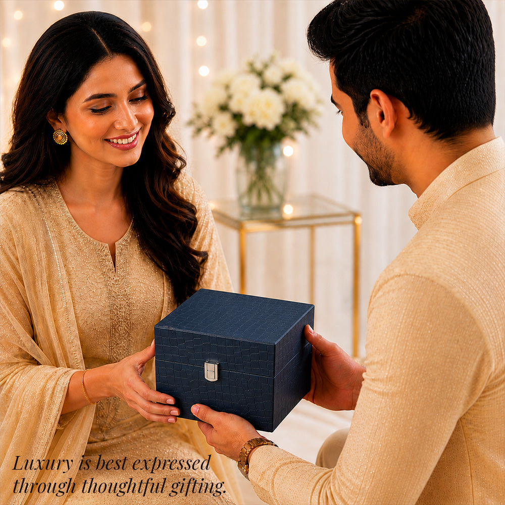 Diviniti Silver-Plated Decorative Sugar Pot with Lid | Luxury Peach Enamel Bowl for Sugar, Mishri, Dry Fruits & Premium Gifting