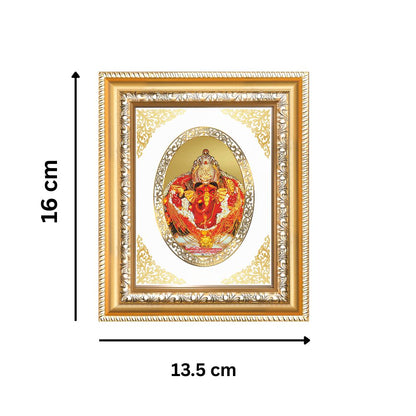 Siddhivinayak Ganpati Divine Mumbai Sacred Wish Fulfillment Royal Tabletop Frame in 24K Gold Plated Foil
