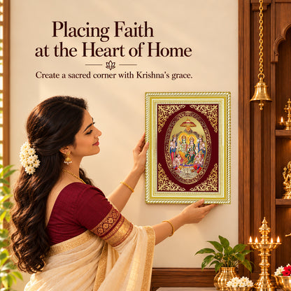 24K Gold-Plated Ram Darbar Frame | Premium Gift Box | 35x27 CM