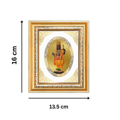 Ram Lalla with Sacred Arch Divine Ayodhya Darshan Royal Tabletop Frame in 24K Gold Plated Foil
